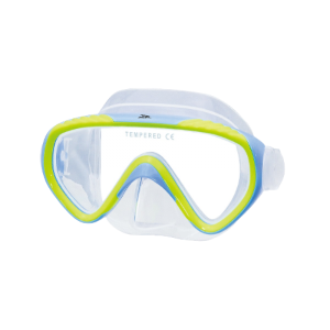 Single lens mask with tempered glass for kids